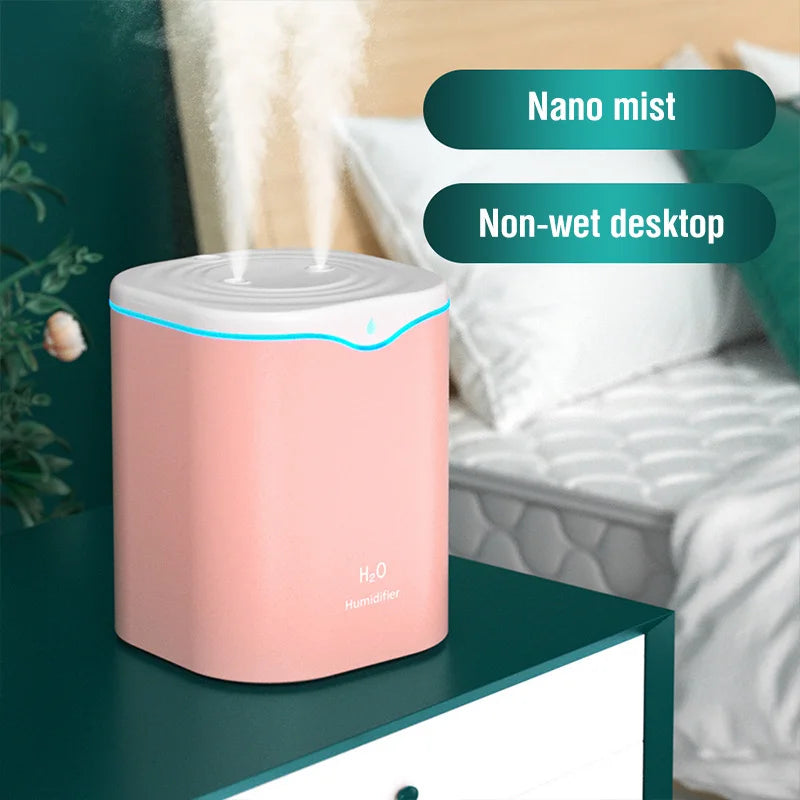 2000ML USB Air Humidifier Double Spray Aromatherapy